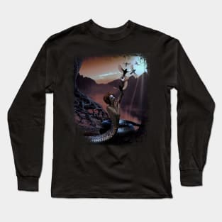 Fantasy Mythology Gorgon Medusa Greek Esoteric Myth Long Sleeve T-Shirt